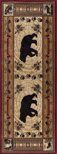 NTR65503x8 Brown 7 Foot Runner Rug - Nature-6