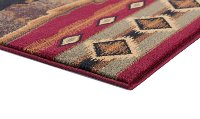 NTR65703x8 Brown, Red, and Green 7 Foot Runner Rug - Nature-4