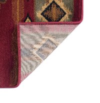 NTR65703x8 Brown, Red, and Green 7 Foot Runner Rug - Nature-5