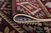 NTR65953x8 Red, Brown, and Beige 7 Foot Runner Rug - Nature-4