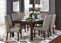 Brown and Gray Modern 5 Piece Dining Set - Kavanaugh Collection