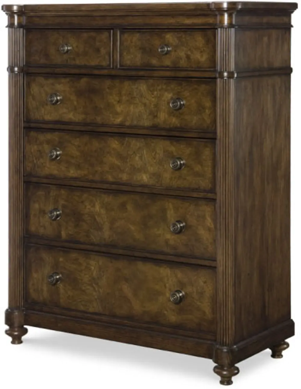 Barrington Farm Classic Brown 6-Drawer Chest of Drawers-1