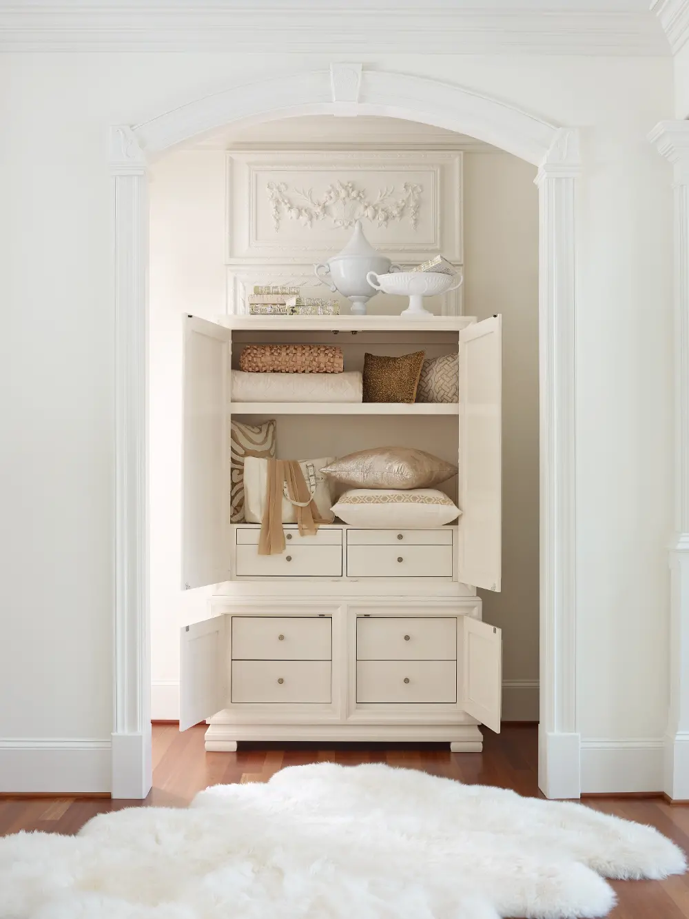 Tower Suite Pearl Armoire-1