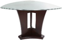 Counter Height Dining Table - Soho Espresso and Glass Modern