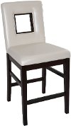 Soho White Modern Counter Stool