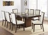 Merlot and White 5 Piece Dining Set - Antonio