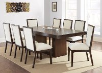 Merlot and White 5 Piece Dining Set - Antonio