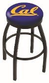 Black 25 Inch Swivel Counter Stool - Cal U