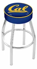 Chrome Cushion Swivel Counter Height Stool - Cal U
