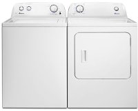 AMANA-4605-ELE-PAIR Amana Electric Washer and Dryer Set - White