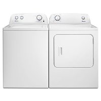 AMANA-4605 Amana Gas Washer and Dryer Set - White