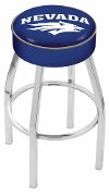 Chrome Cushion Swivel Counter Height Stool - UNR