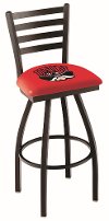 25 Inch Ladder Back Swivel Counter Stool - UNLV