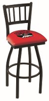 25 Inch Slat Back Swivel Counter Stool - UNLV