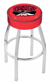 Chrome 25 Inch Cushion Counter Stool - UNLV