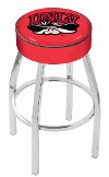 Chrome 25 Inch Cushion Swivel Counter Stool - UNLV