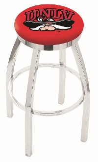 L8C2C30UNevLV Chrome 30 Inch Bar Stool - UNLV