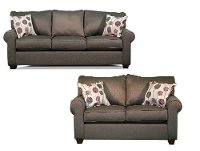 Slate 2 Piece Living Room Set with Sofa Bed - Seaside
