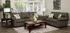 Contemporary Slate 7 Piece Living Room Set with Sofa Bed - Seaside