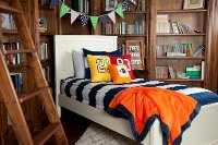 Beddy's Twin Navy and White Game On Bedding Collection-2