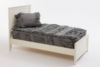 Beddy's Twin Modern Gray Ruffle Bedding Collection