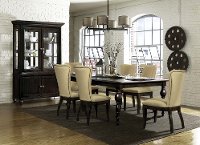Dark Oak 5 Piece Dining Set - Contemporary Tessy