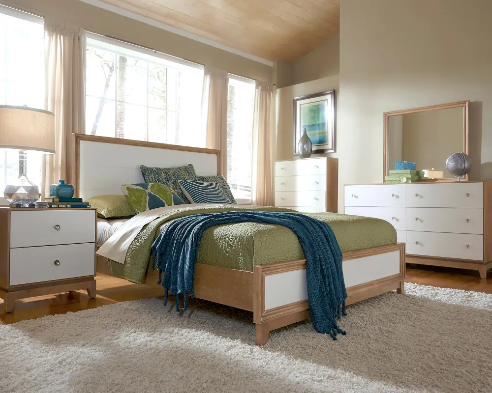 Hashtag Marshmallow White 4 Piece King Bedroom Set-1