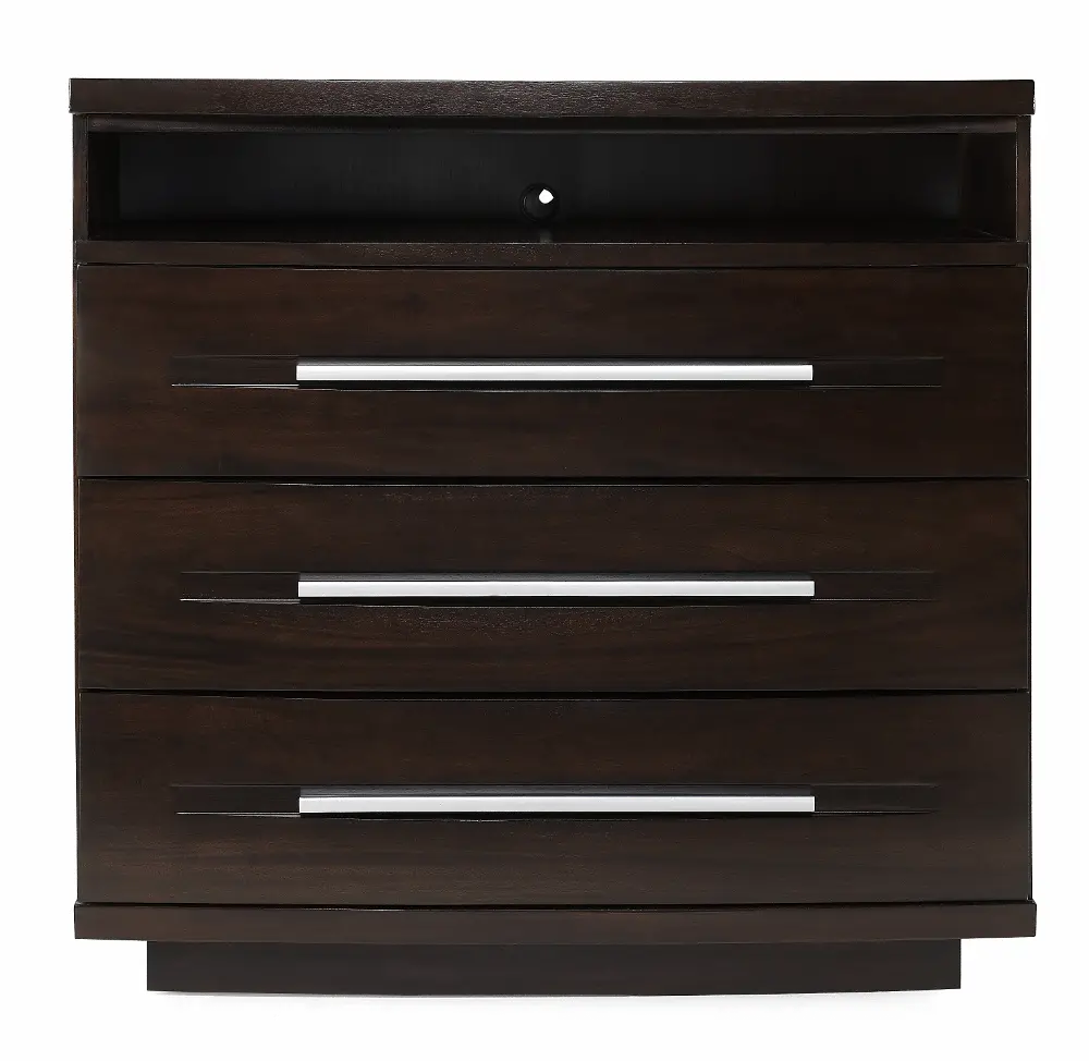 Marbella Coffee Brown 3-Drawer TV Chest of Drawers-1