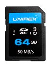 Unirex 64GB UHS-1 SD Card