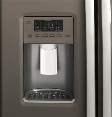 GZS22DMJES GE 22 cu ft Side by Side Refrigerator - Counter Depth Slate-2