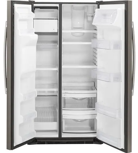GZS22DMJES GE 22 cu ft Side by Side Refrigerator - Counter Depth Slate-4