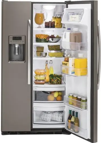 GZS22DMJES GE 22 cu ft Side by Side Refrigerator - Counter Depth Slate-6