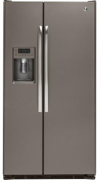 GZS22DMJES GE Side-by-Side Refrigerator - 36 Inch Slate Counter Depth