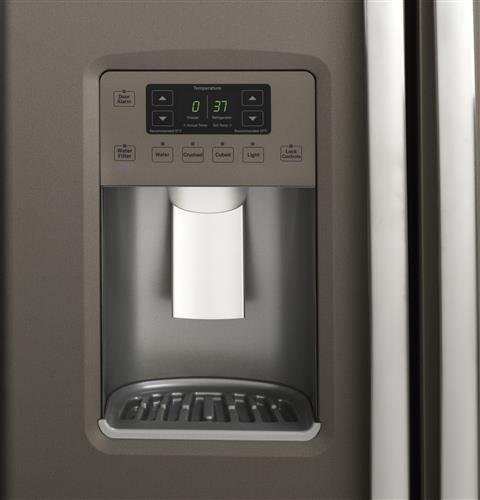 GZS22DMJES GE Side-by-Side Refrigerator - 36 Inch Slate Counter Depth-2