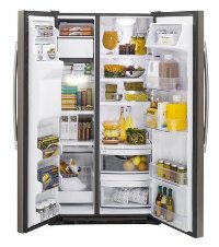 GZS22DMJES GE Side-by-Side Refrigerator - 36 Inch Slate Counter Depth-3