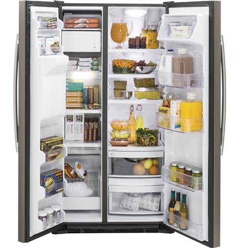 GZS22DMJES GE Side-by-Side Refrigerator - 36 Inch Slate Counter Depth-5