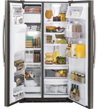 GZS22DMJES GE Side-by-Side Refrigerator - 36 Inch Slate Counter Depth-5
