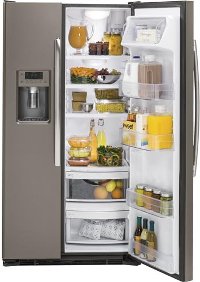 GZS22DMJES GE Side-by-Side Refrigerator - 36 Inch Slate Counter Depth-6