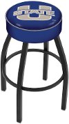 Black Cushion Swivel Counter Height Stool - USU