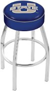 Chrome Cushion Swivel Counter Height Stool - USU