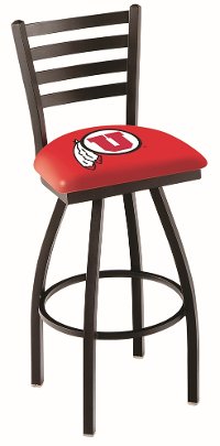 L01425UtahUn 25 Inch Ladder Counter Stool - U of U