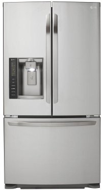 LFX25973ST LG 24.1 cu. ft. French Door Refrigerator with Dual Ice Makers - 36 Inch Stainless Steel