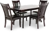 Brent Dark Cherry 5 Piece Dining Room Set