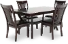 Brent Dark Cherry 5 Piece Dining Room Set