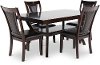 Dark Cherry 5 Piece Dining Room Set - Brent