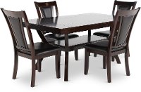 Dark Cherry 5 Piece Dining Set - Brent