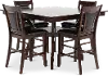 Brent Dark Cherry 5 Piece Counter Height Dining Room Set