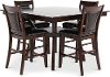 Dark Cherry 5 Piece Counter Height Dining Set - Brent
