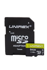 Unirex (UHS-1) Micro SDHC 64GB Memory Card