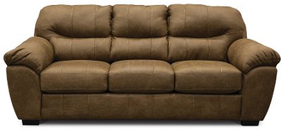 Casual Contemporary Silt Brown Sofa - Grant